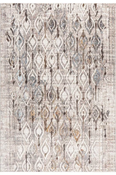 Pastel Halı Discovery 1496A Kemik Bej Salon Oturma Yatak Odası Halısı