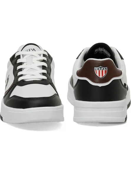 U.S.POLO ASSN ANDREI 5PR BEYAZ BORDO CASUAL ANATOMİK SPOR AYAKKABISI - Resim 7