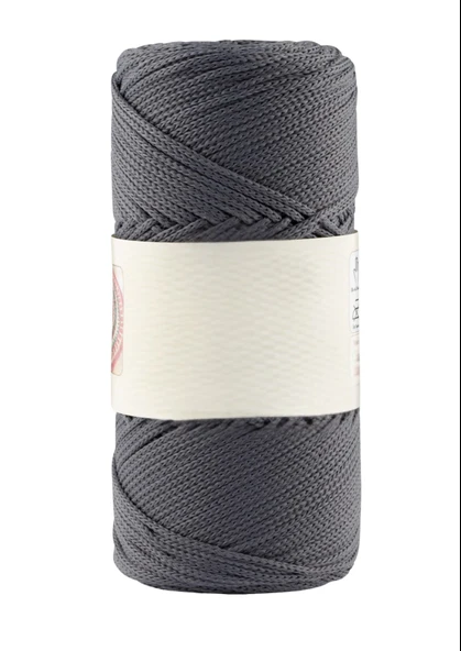 Makrome İpi 3mm Polyester Antrasit ürün görseli