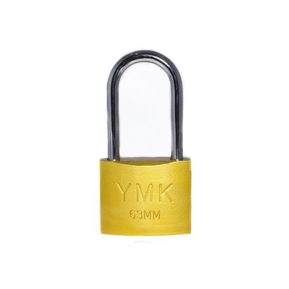 YMK Eko Sarı Boyalı Uzun Kancalı Asma Kilit 50mm