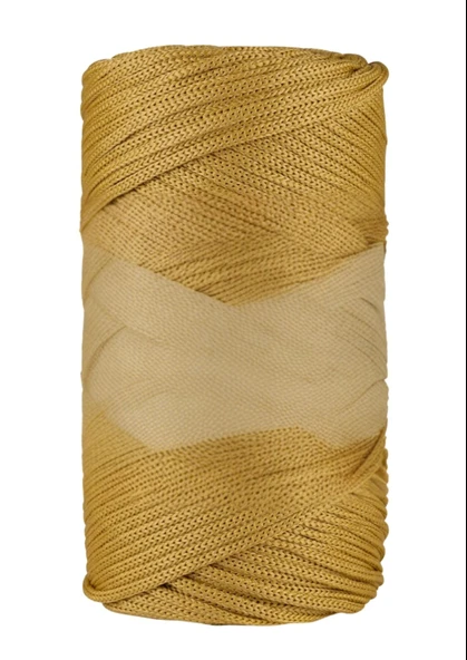 Makrome İpi 3mm Polyester Hardal ürün görseli