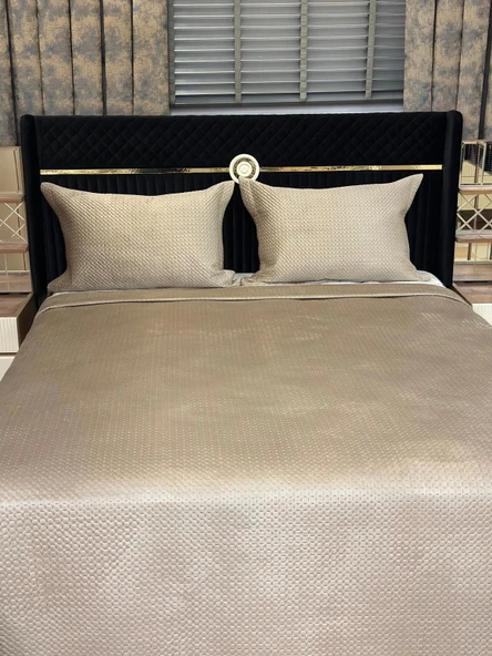 NİVEMESHOME YATAK ÖTÜSÜ ÇİFT KİŞİLİK 240X260 BEJ TOSKANA - 5