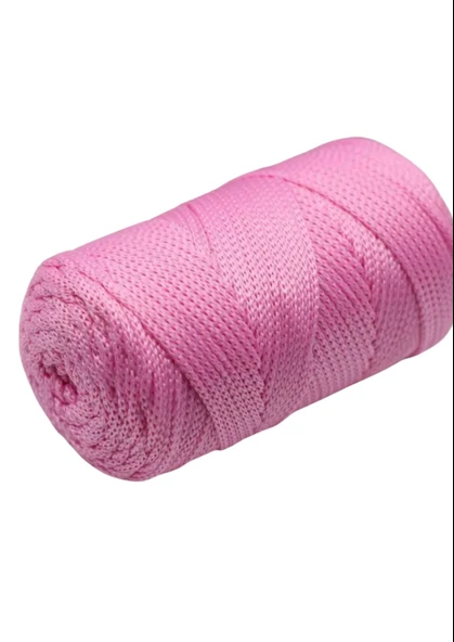 Makrome İpi 3mm Polyester Pembe ürün görseli