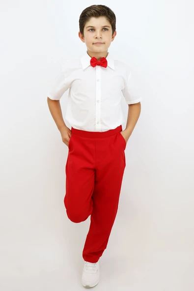 Erkek Çocuk Santino Papyonlu Alt Üst Takım 23 Nisan 29 Ekim 10 Kasım 19 Mayıs Gösteri Kıyafeti - Resim 4