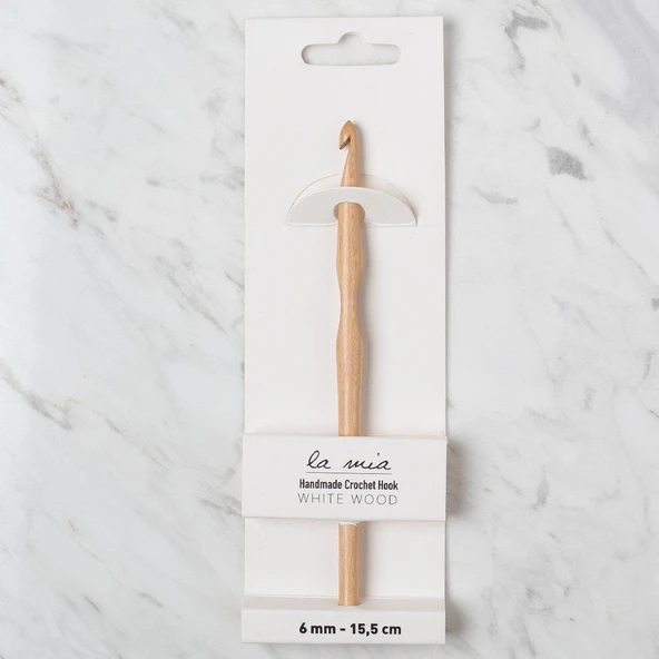 La Mia Whitewood 6 mm 15.5 cm Ahşap Yün Tığ ürün görseli