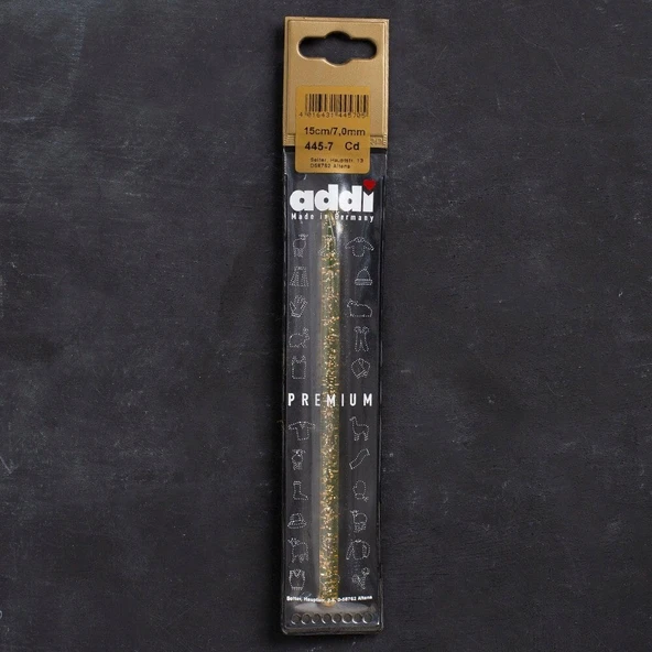 Addi Champagner 7mm 15cm Plastik Simli Yün Tığ - 4 ürün görseli