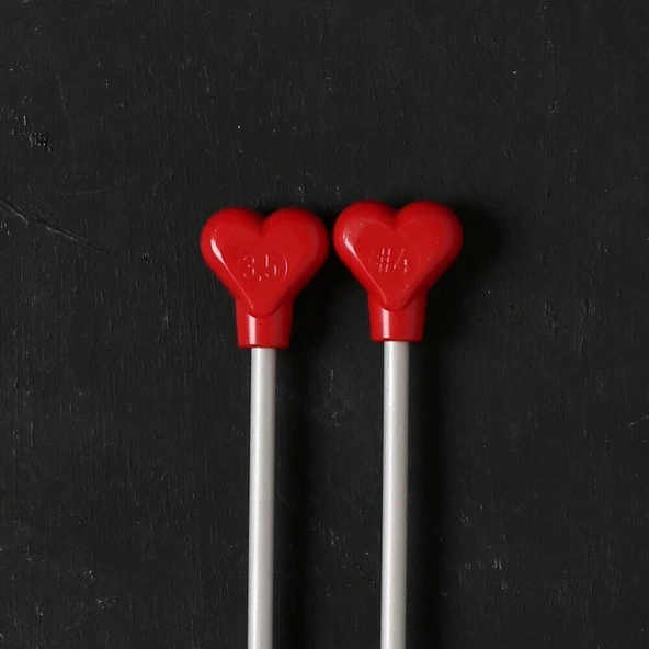 ADDI KALPLİ 3.5MM 40CM KLASİK ALÜMİNYUM ÖRGÜ ŞİŞİ - Resim 3