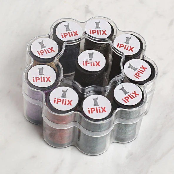 LOREN İPLİX DİKİŞ İPLİK SETİ 10 LU - YBL-131 - Resim 2