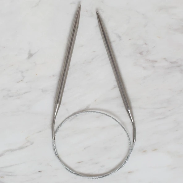 Loren Crafts 7 mm Çelik Misinalı Şiş 60 cm - Resim 2