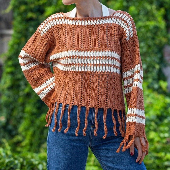 La Mia XL Mercerized Su Yeşili El Örgü İpi - 137 - 33767 - Resim 5