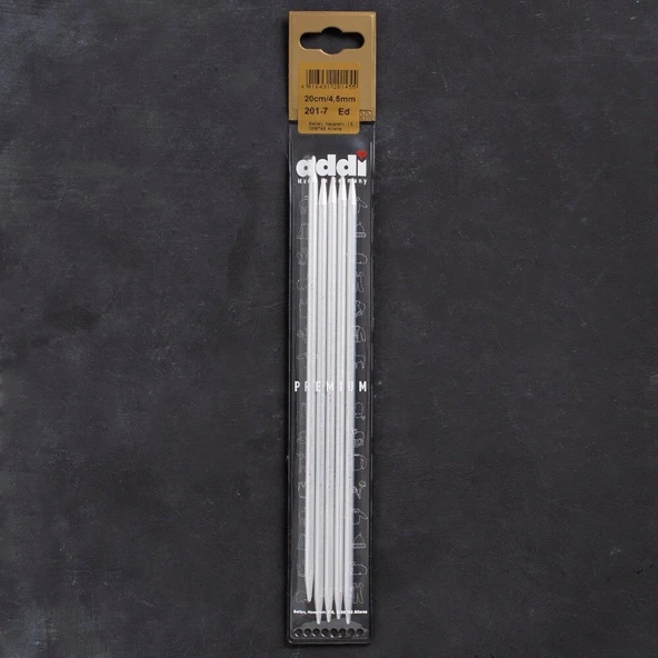 Addi 4,5mm 20cm 5 li Çorap Şişi - 201-7 ürün görseli