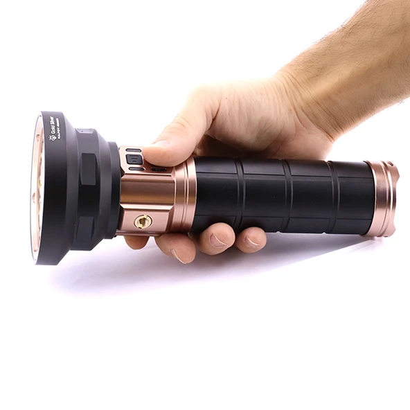 El Feneri 6000 Lümen Uzun Menzil 100W Şarjlı Powerbank Ledli Işık Kafa Lambası Su Geçirmez Kamp - Resim 6