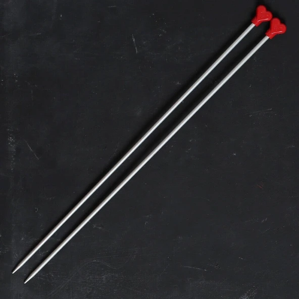 ADDI KALPLİ 4,5MM 40CM KLASİK ALÜMİNYUM ÖRGÜ ŞİŞİ - 2