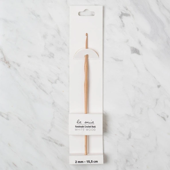 La Mia Whitewood 2 mm 15.5 cm Ahşap Yün Tığ ürün görseli
