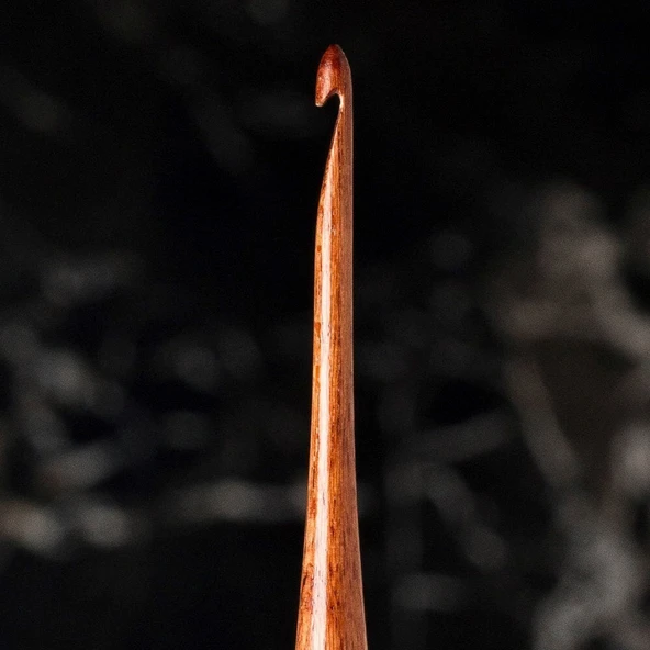 La Mia Rosewood 2.5 mm 15.5 cm Ahşap Yün Tığ - Resim 2