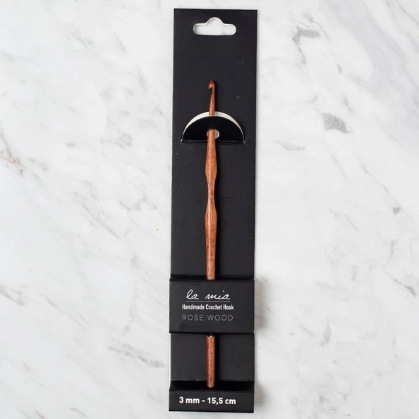 La Mia Rosewood 3 mm 15.5 cm Ahşap Yün Tığ ürün görseli