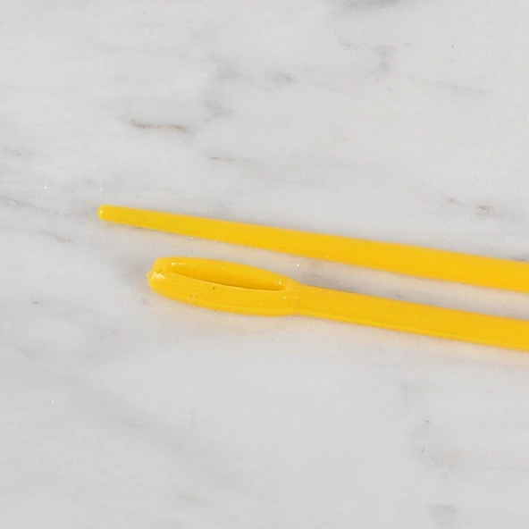 Loren 2 li Plastik Sarı Yün İğnesi - Resim 2