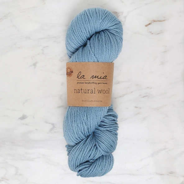 La Mia Natural Wool Mavi El Örgü İpi - L204 - 34393 ürün görseli