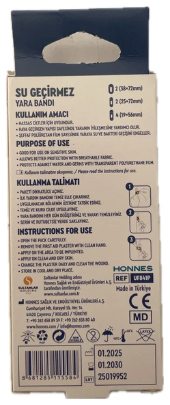 BANDUFF SU GEÇİRMEZ YARA BANDI 8Lİ 2 paket - 2