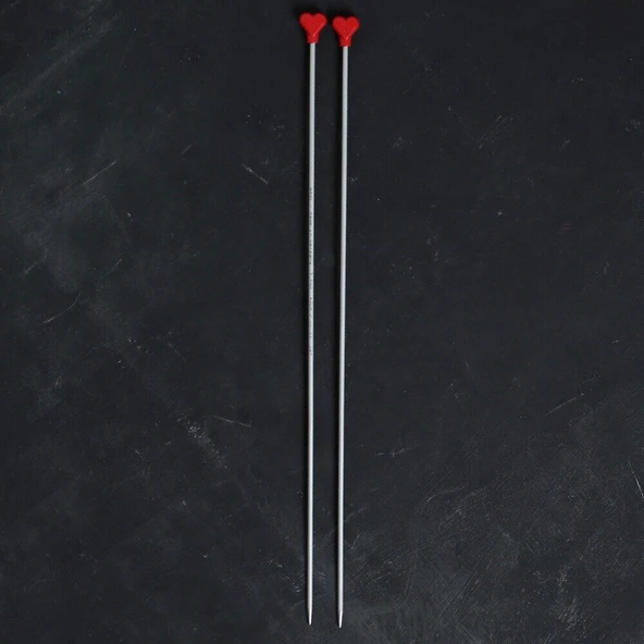 ADDI KALPLİ 3.5MM 40CM KLASİK ALÜMİNYUM ÖRGÜ ŞİŞİ - Resim 2