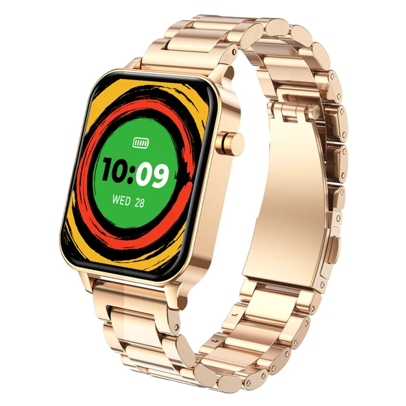 Elegance Akıllı Saat Alüminyum Kasa Metal Kordon Rosegold - 2