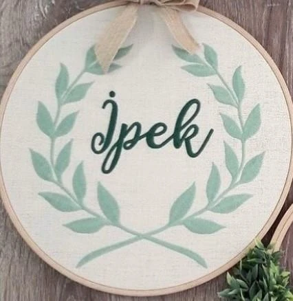 Kişiye Özel Nakışlı Bebek Kapı & Duvar Süsü Defne Laruel - 2