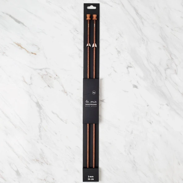 La Mia Rosewood 3 mm 36 cm Ahşap Örgü Şişi ürün görseli