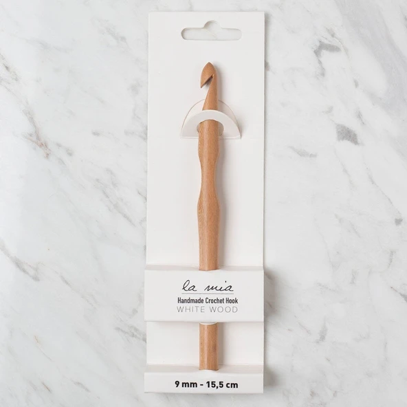 La Mia Whitewood 9 mm 15.5 cm Ahşap Yün Tığ ürün görseli