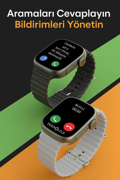 QASUL H27 Ultra 3 Akıllı Saat Bluetooth Kulaklık Ve 4 Kordon Dahil Süper Set - 4