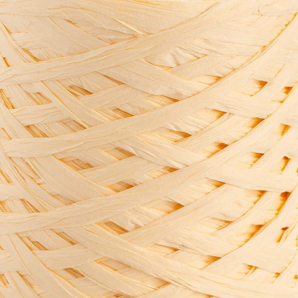Loren Natural Raffia 90 gr Sarı Kağıt İp - 4 - Resim 2
