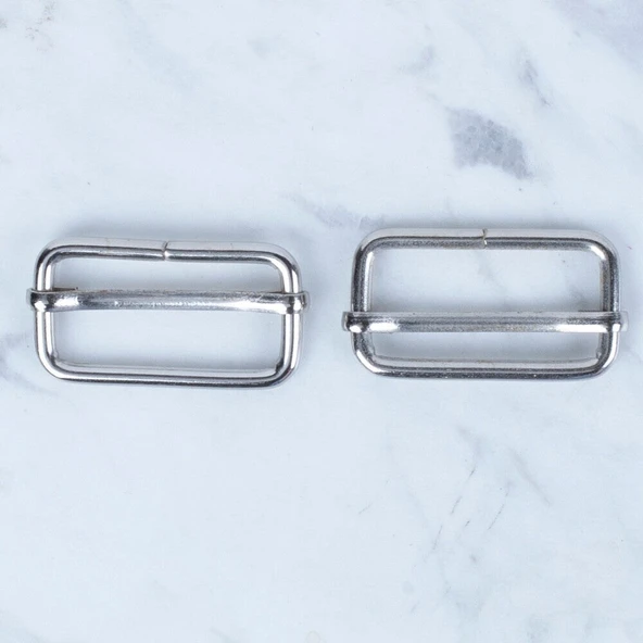 Loren Gümüş Metal Toka Sürgülü 2 li Paket ürün görseli