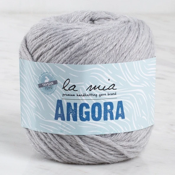 La Mia Angora Gri El Örgü İpi - L047 - 34013 ürün görseli