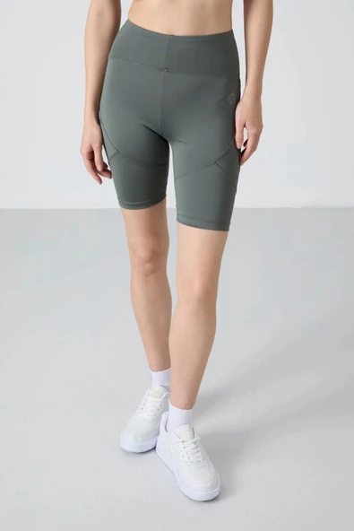 TOMMY LİFE T15BY-91013 BAYAN BİSİKLETÇİ TAYT HAKİ - Resim 2