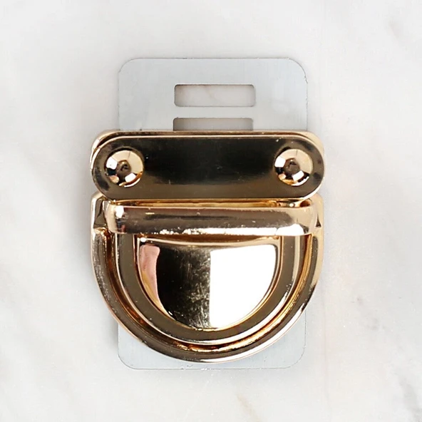 Loren Metal Çanta Kilidi Sarı - Resim 2