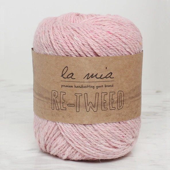 La Mia Re-Tweed Açık Pembe Melanj El Örgü İpi - L101 - 34414 ürün görseli