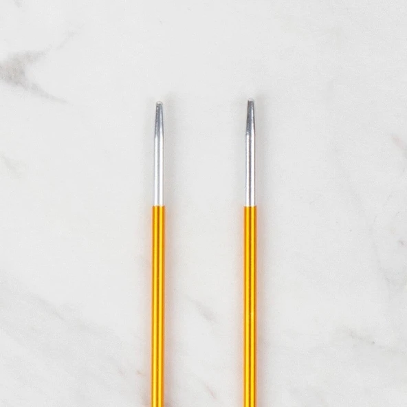 Loren Rythm 2,5mm Sarı Renkli Metal Örgü Şişi - Resim 3