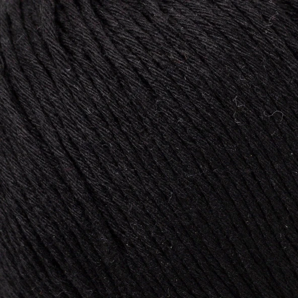 Loren Natural Cotton Siyah El Örgü İpi - R004 - 33908 - Resim 2