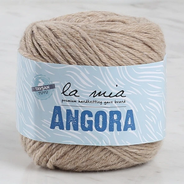La Mia Angora 50gr Açık Kahve El Örgü İpi - L098 - 33806 ürün görseli