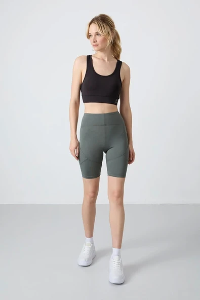 TOMMY LİFE T15BY-91013 BAYAN BİSİKLETÇİ TAYT HAKİ