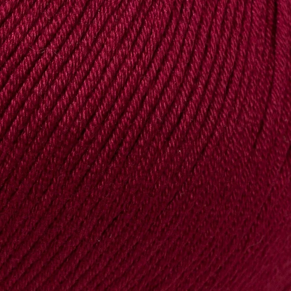 La Mia Mercerized Cotton Bordo El Örgü İpi - 23 - 33596 - Resim 2