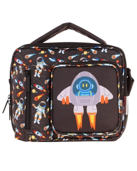 Kaukko Kids 3D Roket Desenli Üç Bölmeli Beslenme Çantası L7264