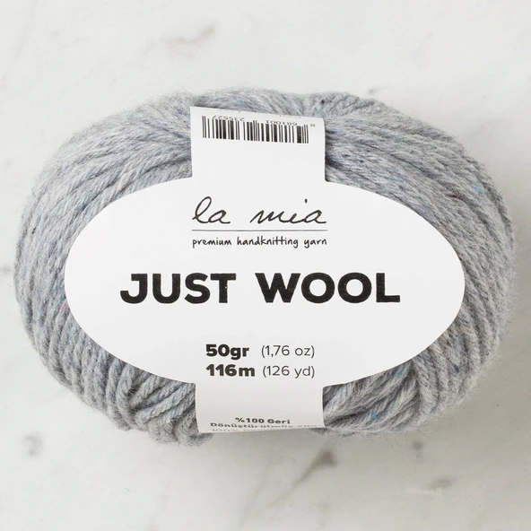 La Mia Just Wool Açık Gri El Örgü İpi - LT002 - 33842 ürün görseli