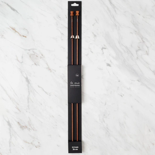 La Mia Rosewood 2.5 mm 36 cm Ahşap Örgü Şişi ürün görseli