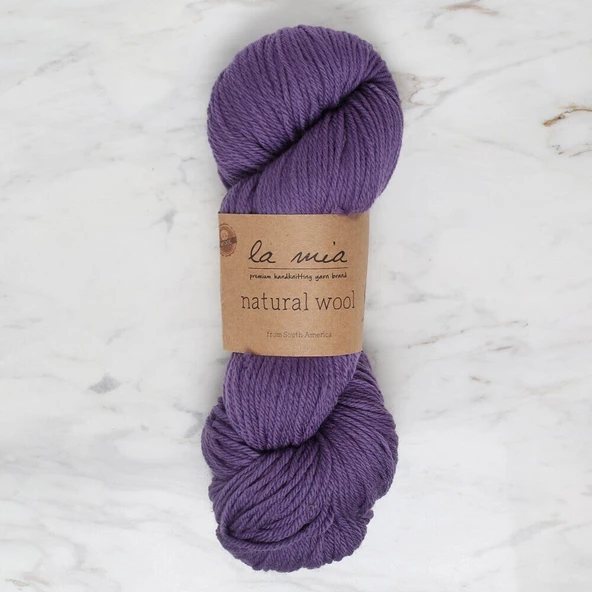La Mia Natural Wool Mor El Örgü İpi - L269 - 34400 ürün görseli