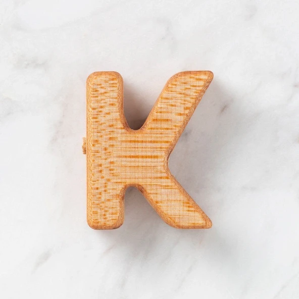 Hobi Baby Organik Ahşap Harf - K ürün görseli