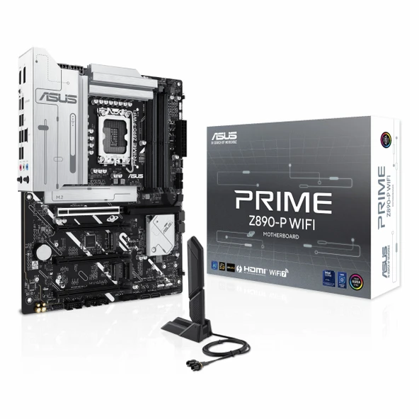 Asus Prime Z890-P WiFi DDR5 (8666MHz)OC M.2 HDMI/DP/USB-C PCIe 5.0 1851P ATX Anakart ürün görseli 1