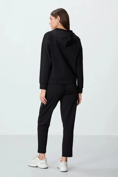 TOMMY LİFE T10BY-95306_01 BAYAN CEKET/DAR PAÇA EŞOFMAN TAKIMI SİYAH - 2