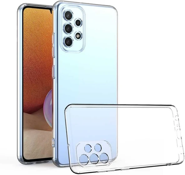 Samsung Galaxy A53 Uyumlu Kamera Korumalı Darbe Önleyici Ultra Slim TPU Şeffaf Silikon Kılıf