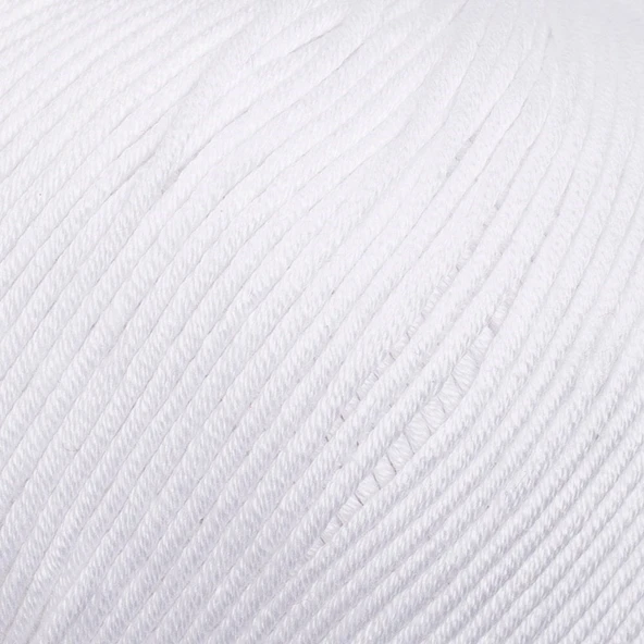 La Mia XL Mercerized Beyaz El Örgü İpi - 2 - 33759 - Resim 2
