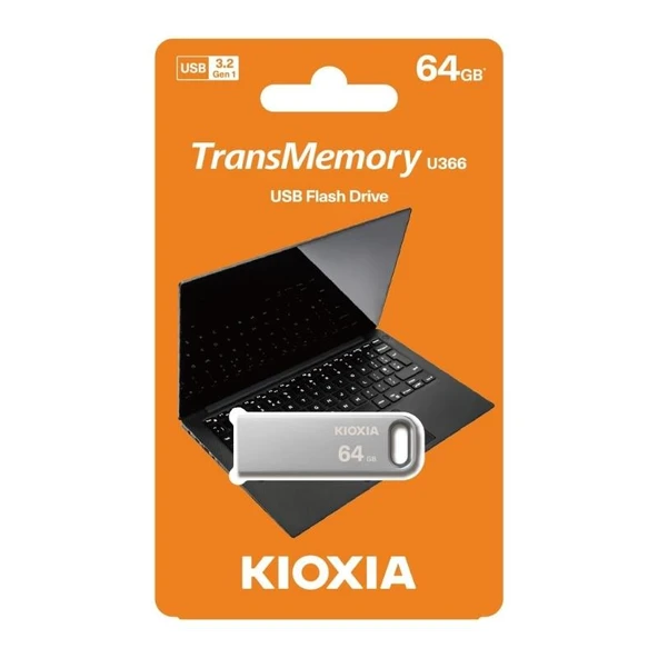 Kioxia 64GB USB Bellek U366 Metal 3.2 - LU366S064GG4 - 4